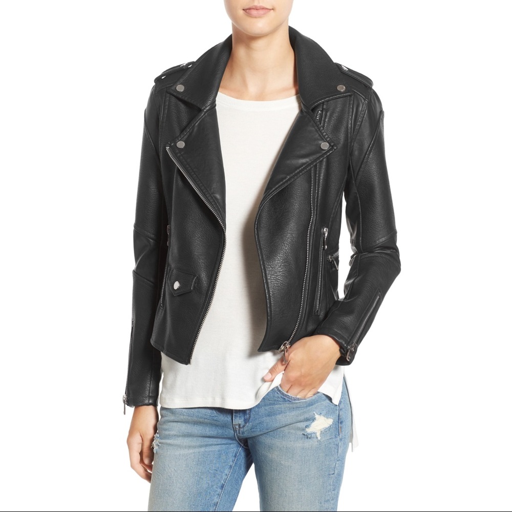BLANKNYC Black Easy Rider Faux Leather Moto Jacket
